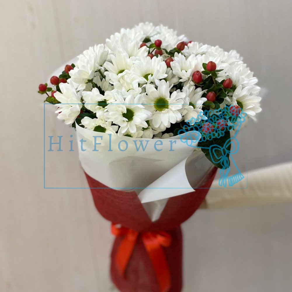 Букет цветов из: Хризантемы